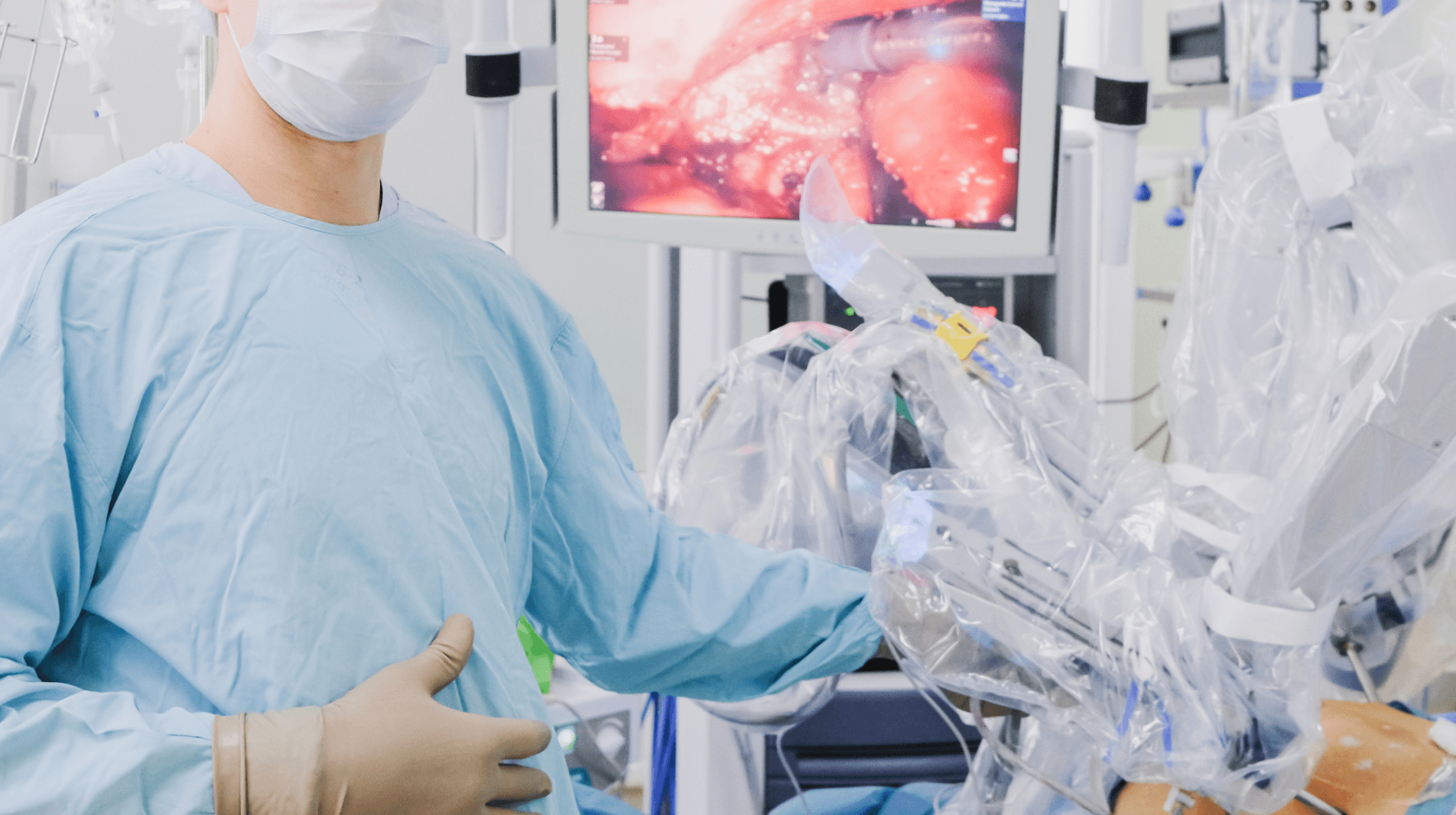 ロボット支援による繊細な手術で体への負担を軽減