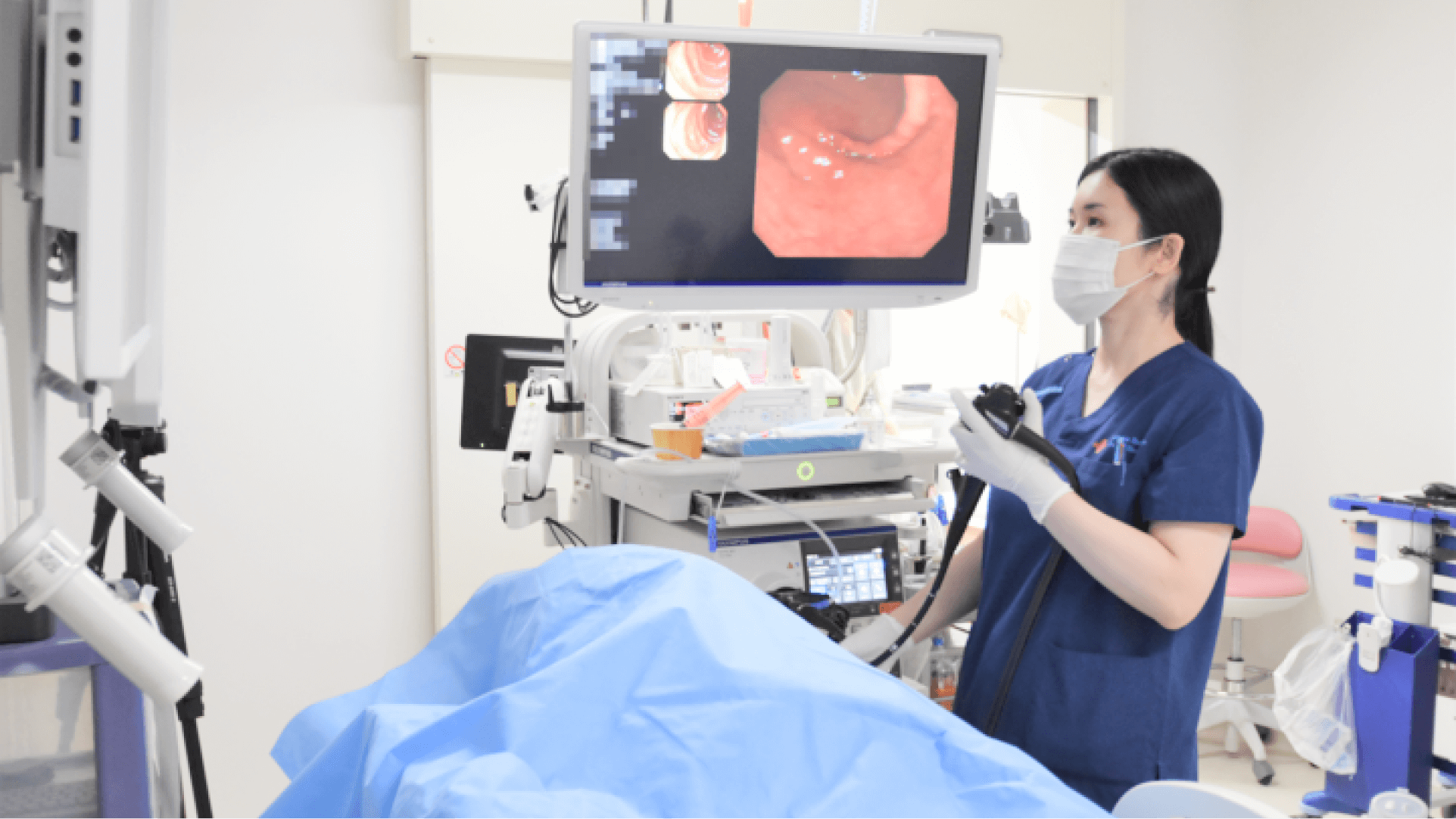 新しい内視鏡機器×消化器内視鏡専門医*による高品質な大腸ドック